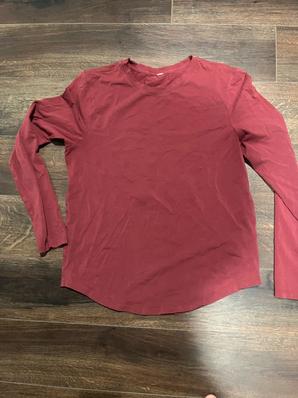 lululemon athletica Long Sleeve Crew Top - Wine Red